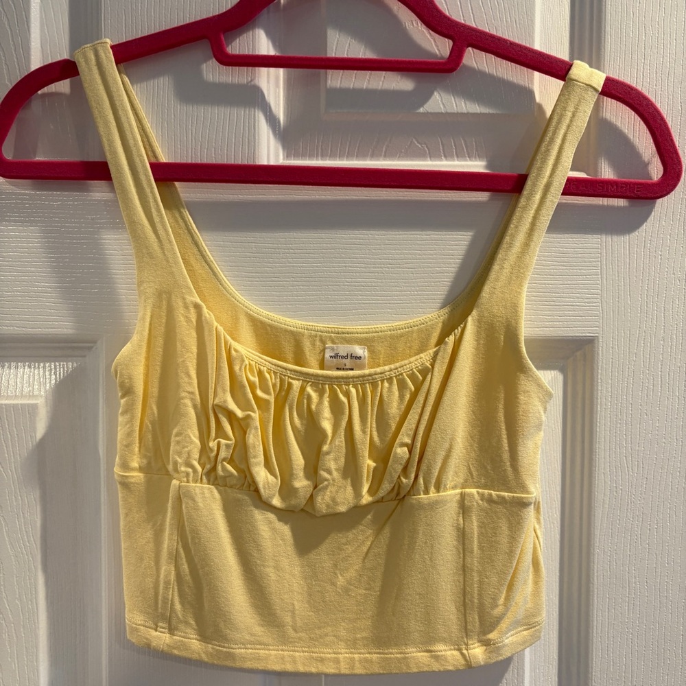 Wilfred Free Orbit tank top baby yellow discontinued!!